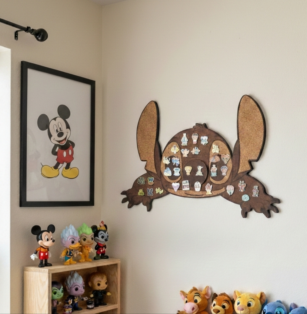 Disney Stitch Pin Board Custom Handmade Collector Display, Made To Order✨🏰📌 - Picture 3 of 3